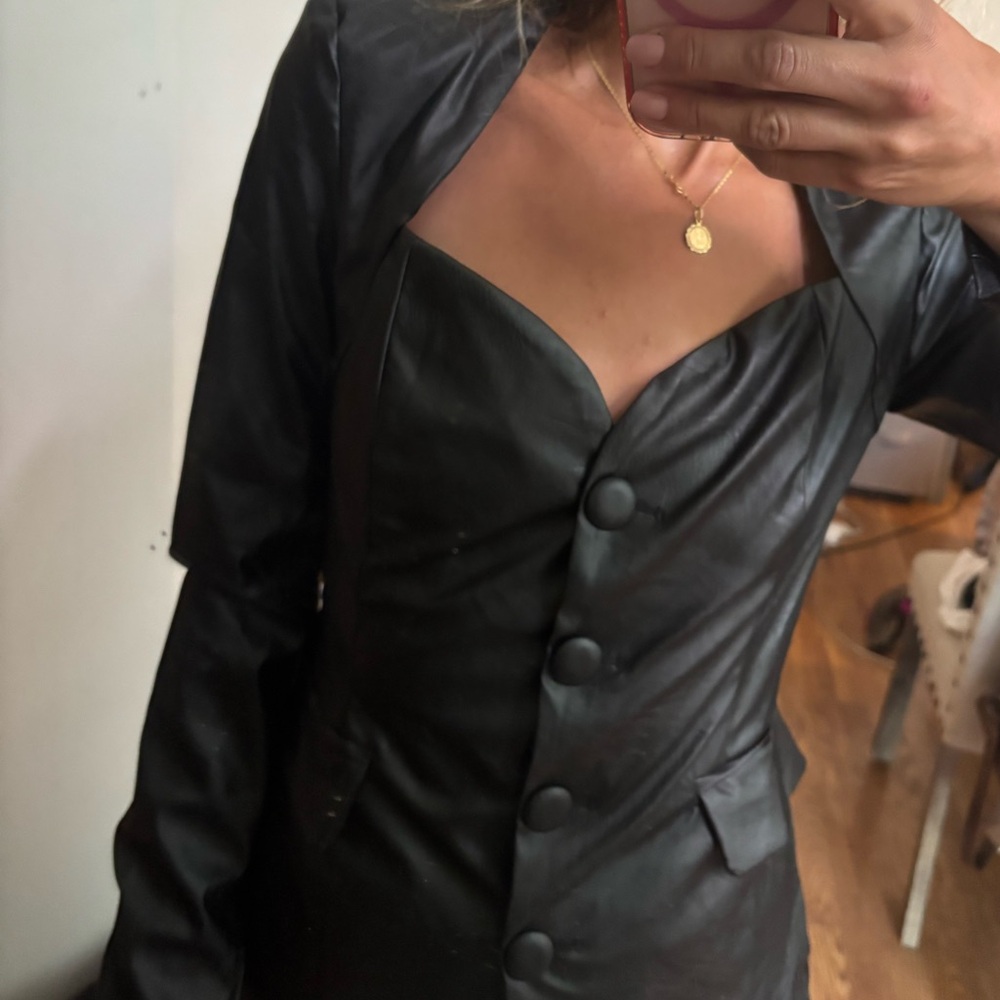 VICI faux leather blazer NEW